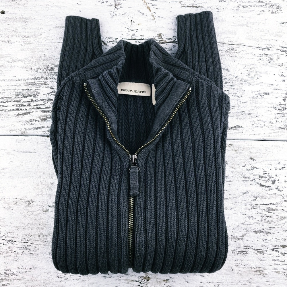 DKNY Jeans ~ Zippered Sweater